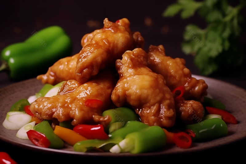 美味酸甜口的咕咾肉锅包肉,高清,摄影图,摄影图片,图片大全,摄影图免费下载
